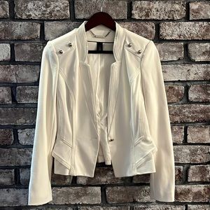White House Black Market White Blazer